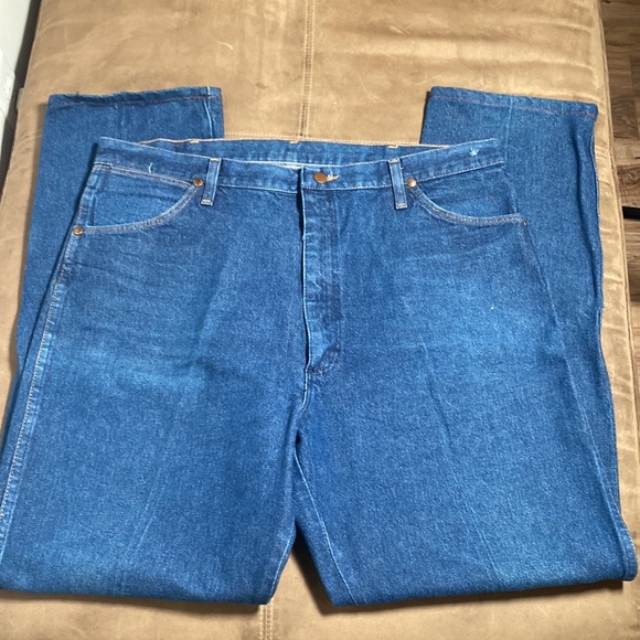 Men’s Vintage Wrangler Straight Jeans 40 40x34 - Picture 4 of 6